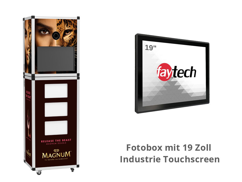 Fotobox kaufen mit 19 Zoll Industrie Touchscreen
